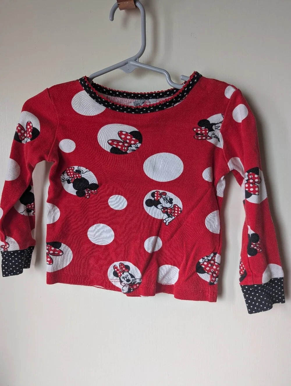 Disney Red Minnie Mouse Polka Dot Pajama Set